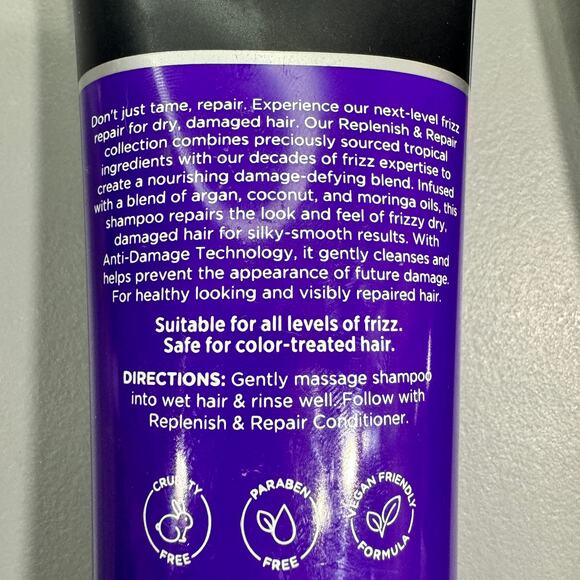 John Freida Replenish & Repair Shampoo And Conditioner 8.45 FL OZ - Picture 4 of 6